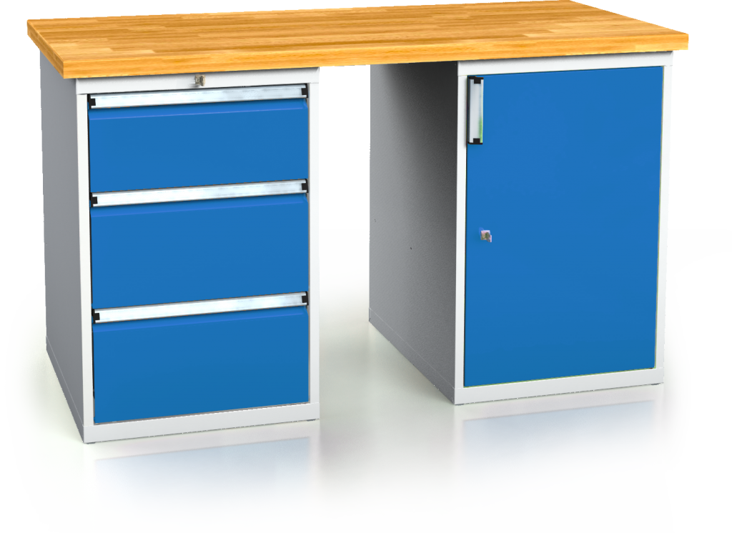 Workbenches alcera PROFI - board - container - container 880 x 1500 x 700
